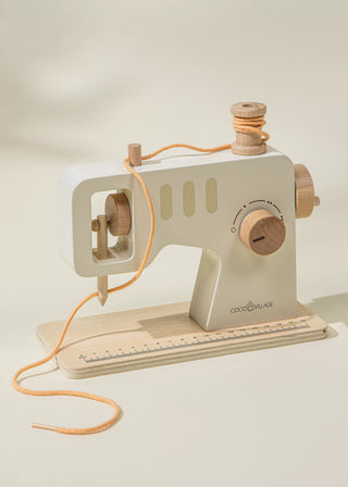 Ensemble de jeu de machine à coudre en bois
