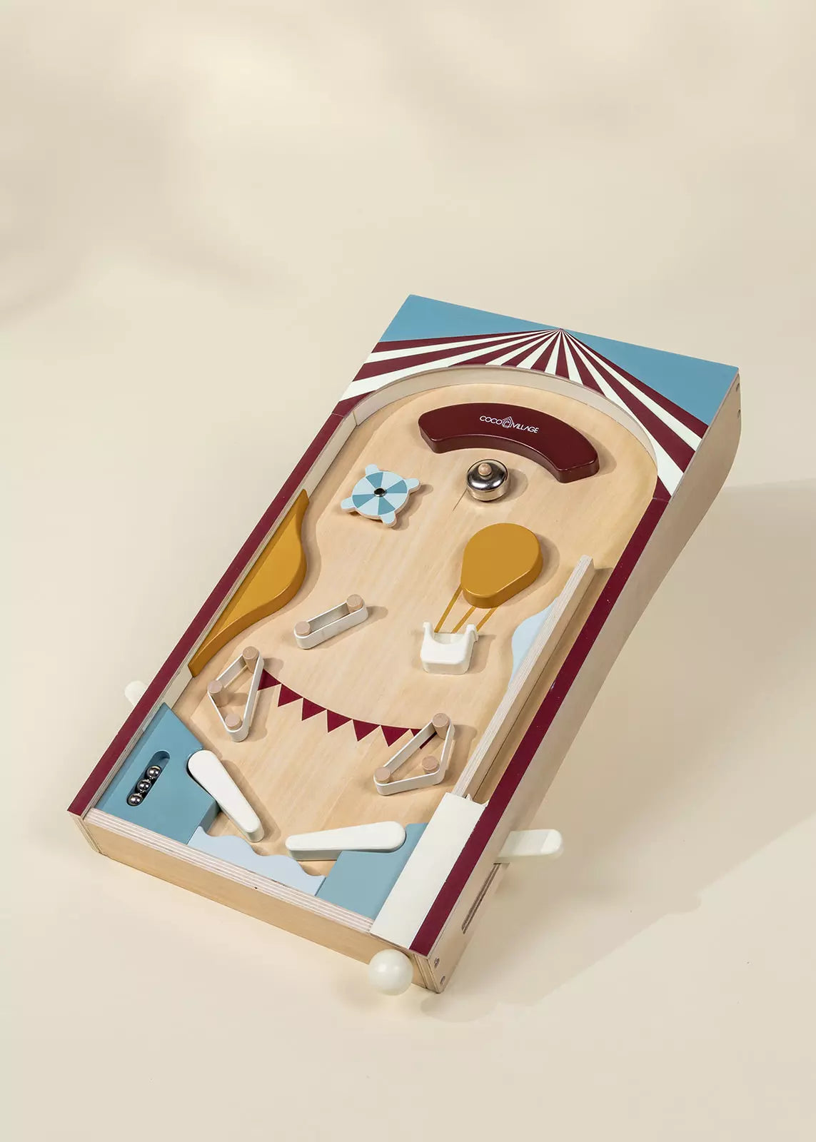 Machine à pinball de jeu en bois 