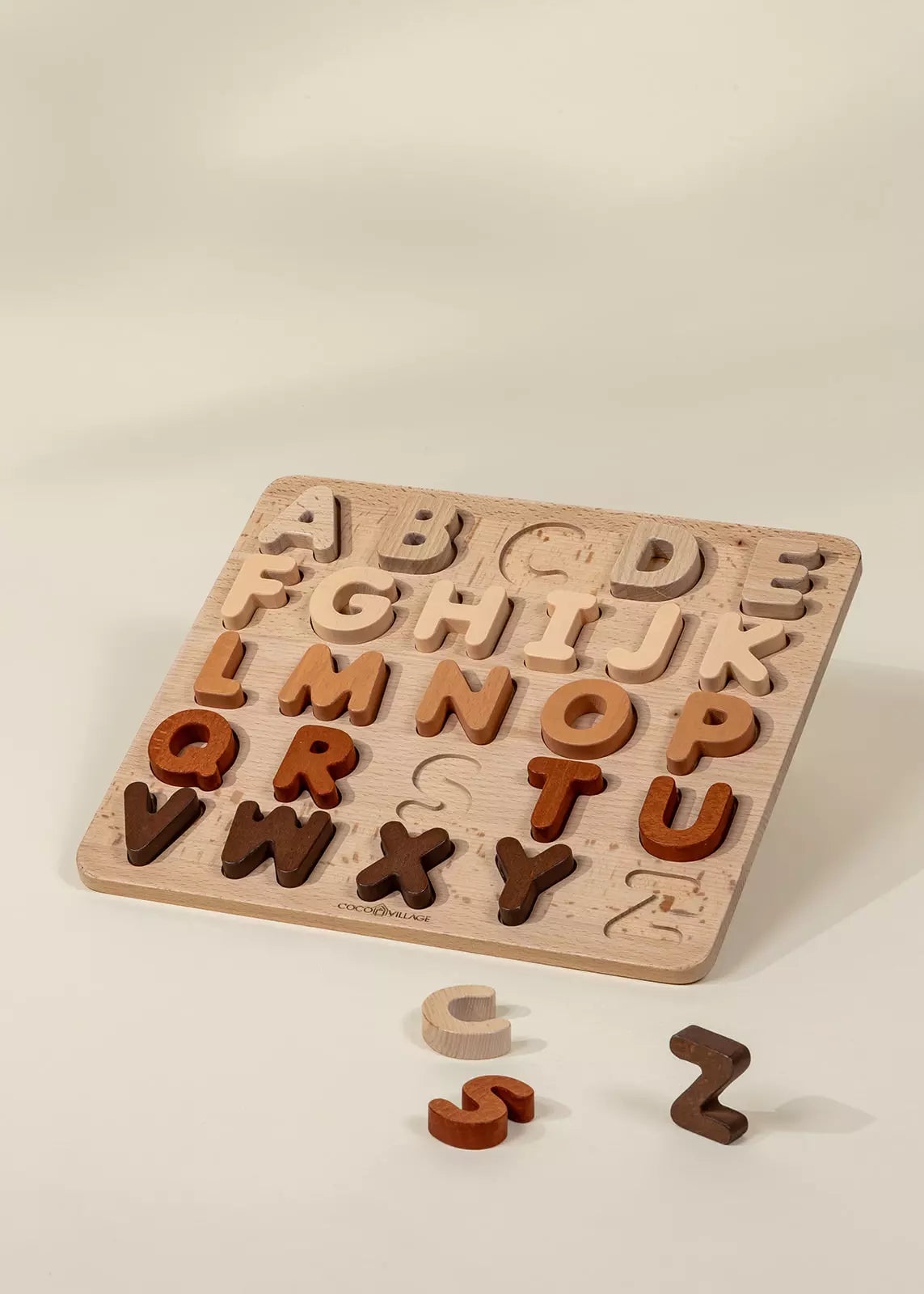 Ensemble de lettres en bois 