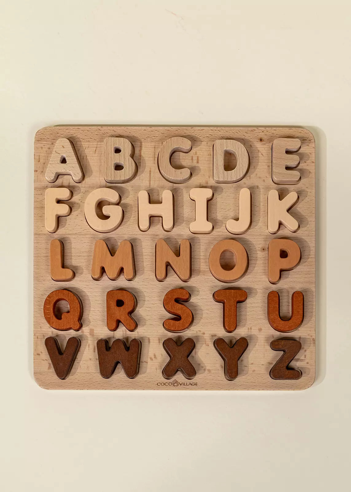 Ensemble de lettres en bois 