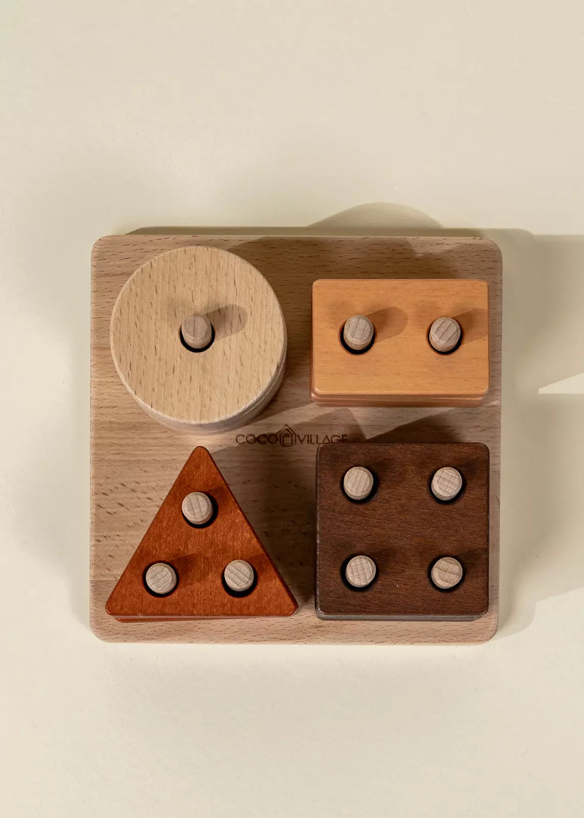 Image of Wooden Shapes Learning Set - 16 pcs