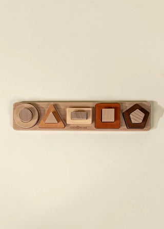 Wooden Shapes Learning Set - 10 pcs
