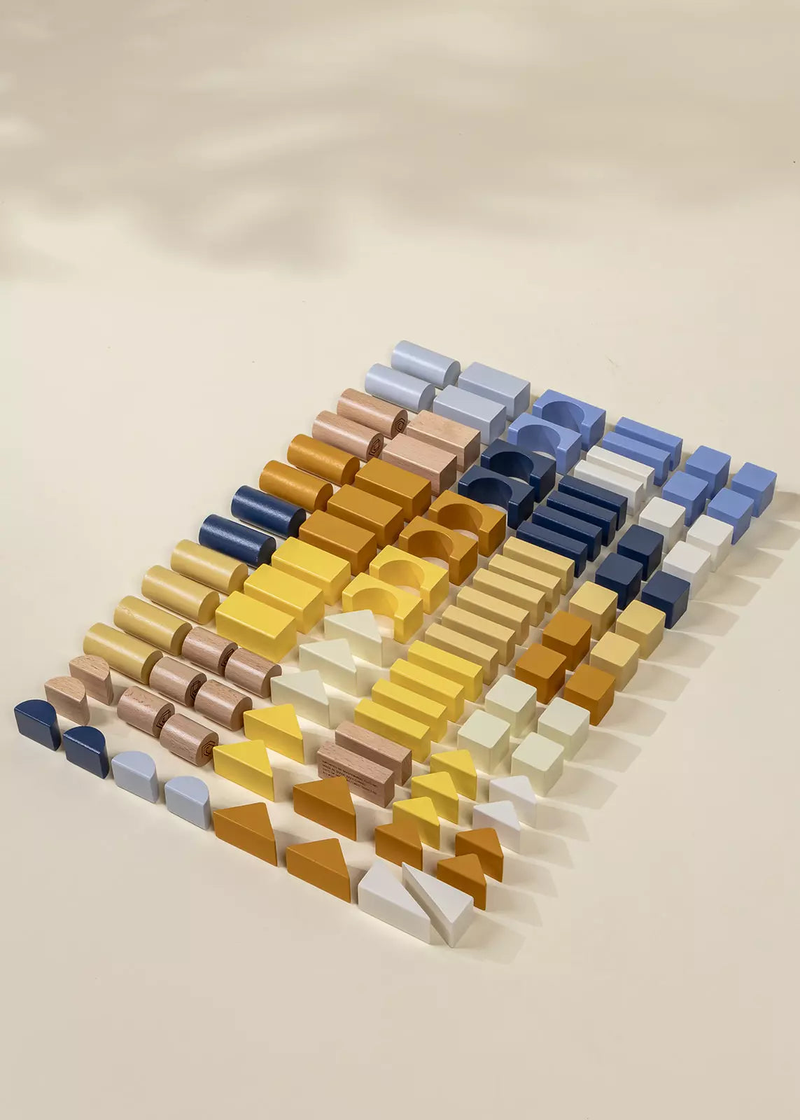 Ensemble de blocs de construction en bois - 100 pièces