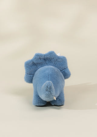 Peluche Dino - Tricératops bleu