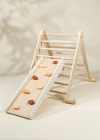 Planche à grimper & glissade Montessori 2-en-1