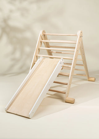 Planche à grimper & glissade Montessori 2-en-1