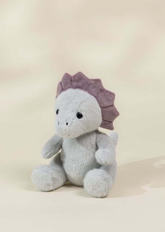 Peluche Dino - Tricératops gris