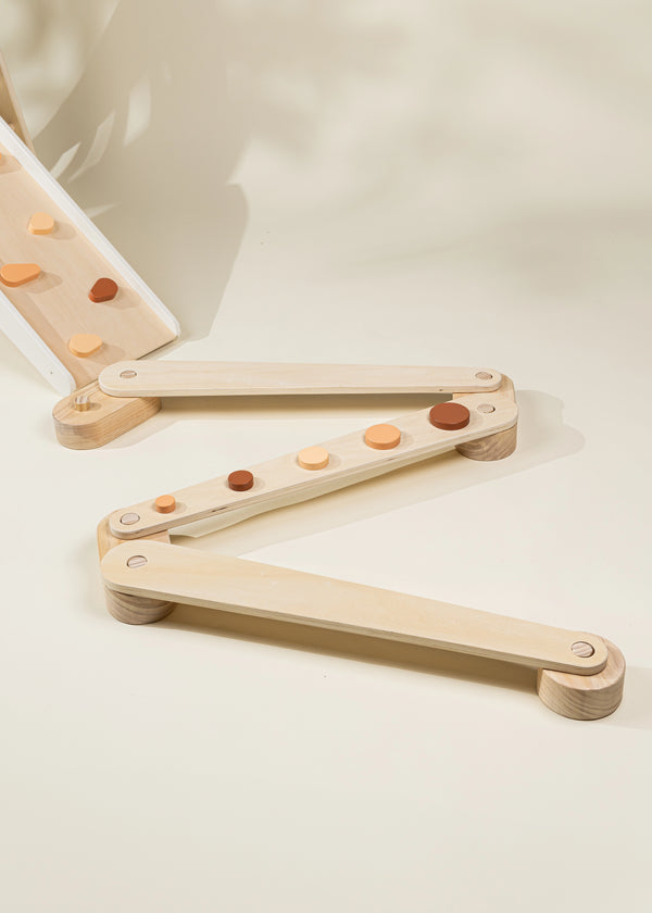 Ensemble de poutres d'équilibre en bois - Pois