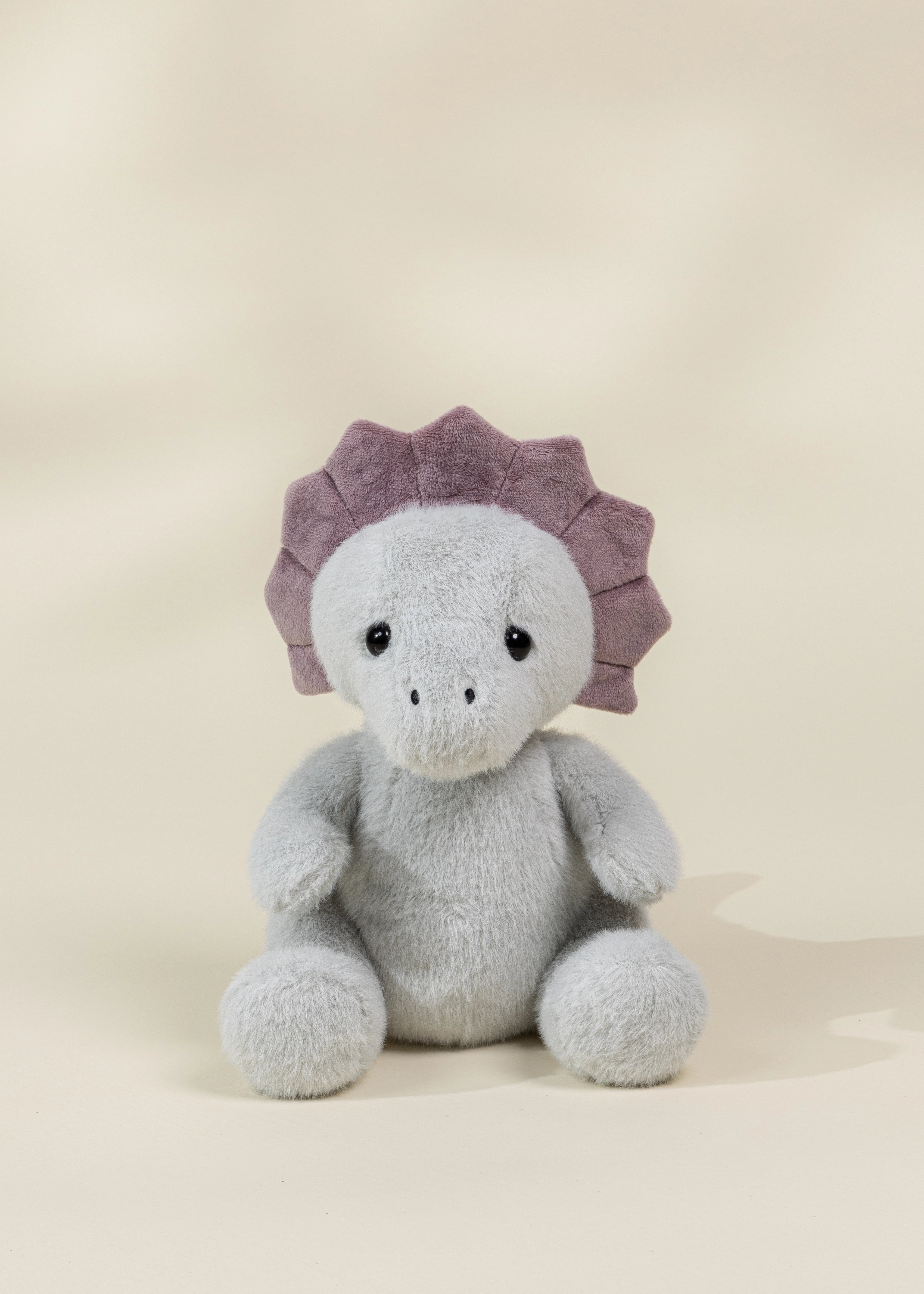 Image of Peluche Dino - Tricératops gris