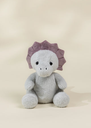 Dino Plush Toy - Grey Triceratop