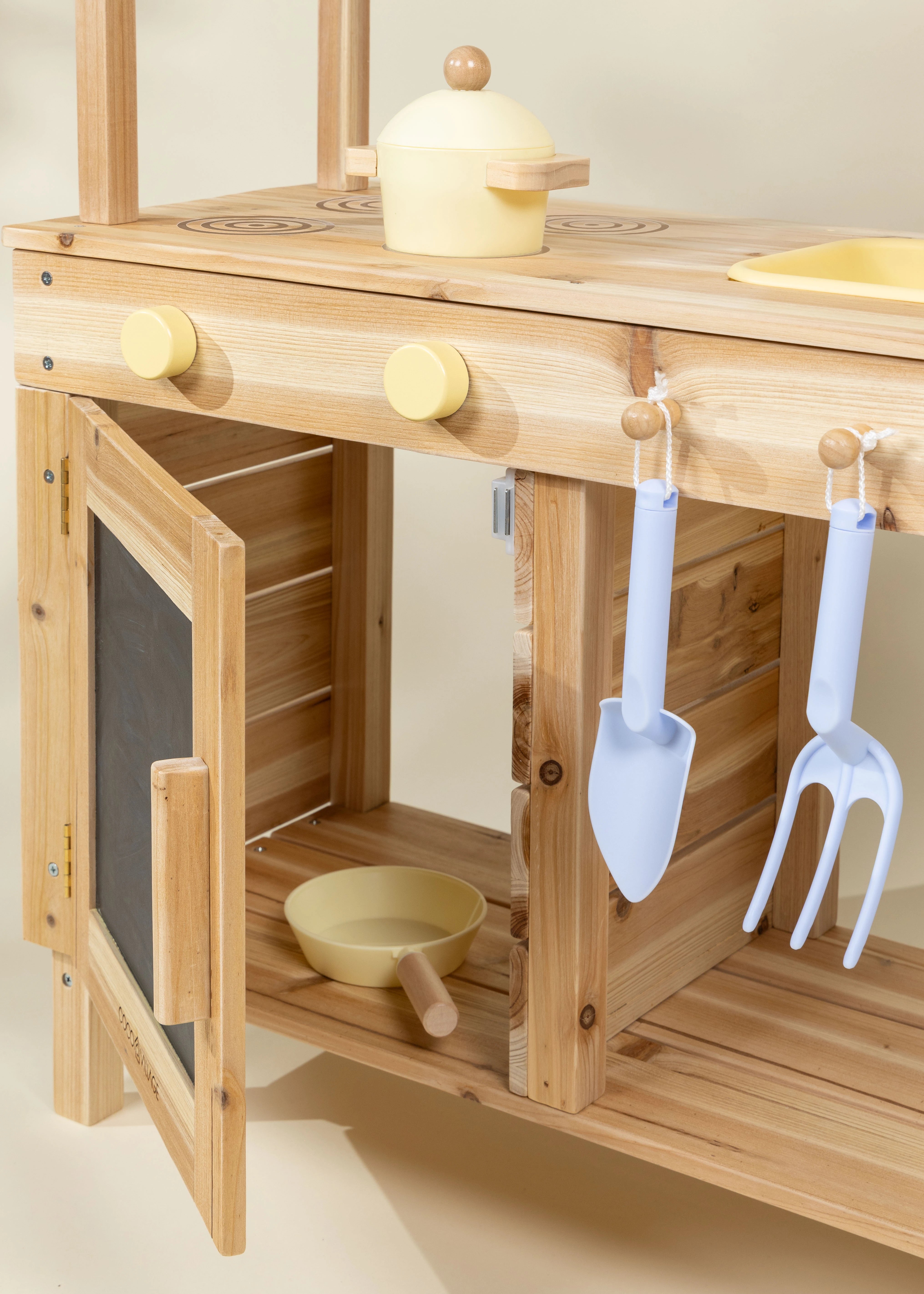 Image of Wooden Outdoor Play Kitchen