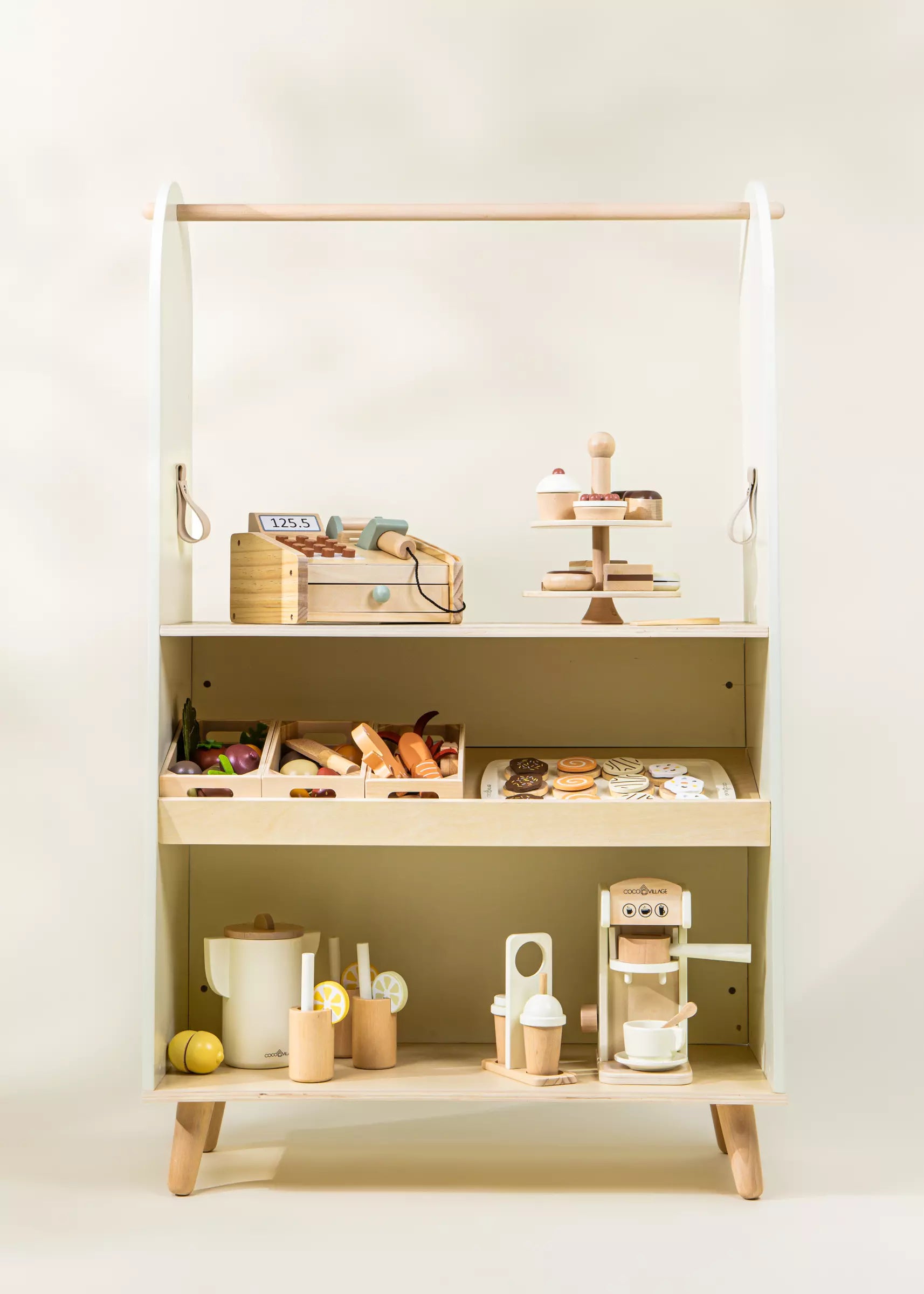 Image of Wooden Play Market & Theater Stand