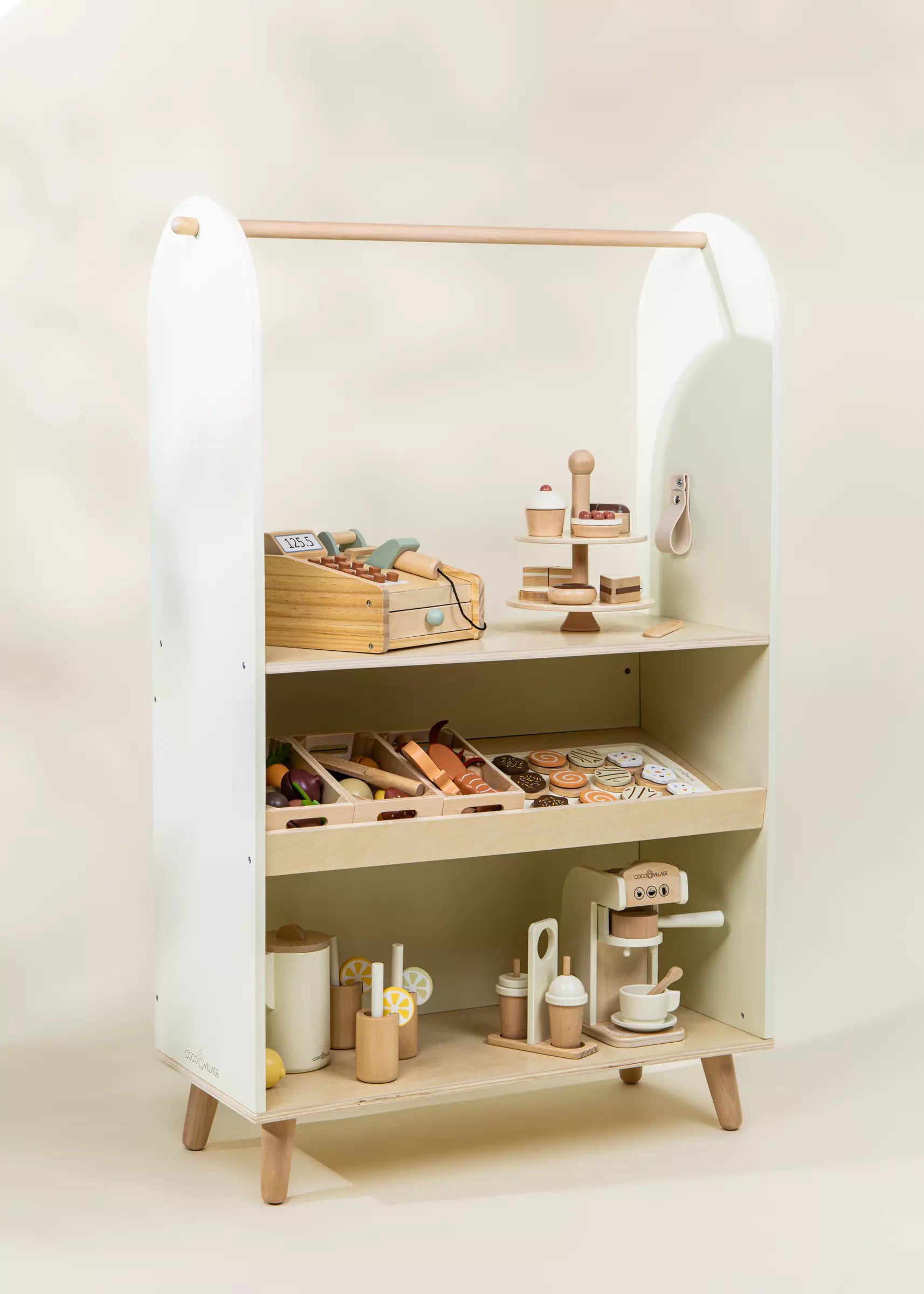 Image of Wooden Play Market & Theater Stand