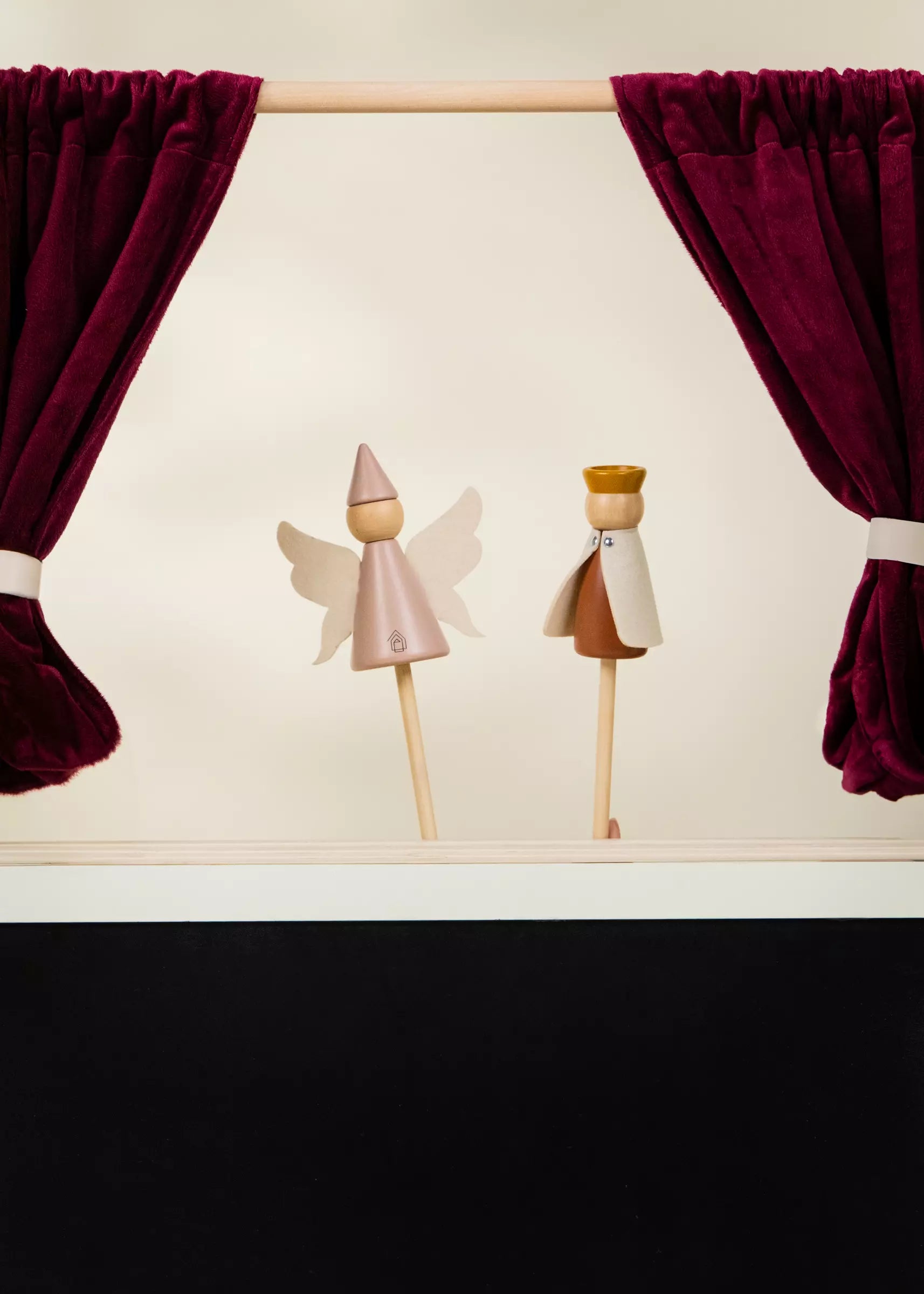 Image of Wooden Play Market & Theater Stand