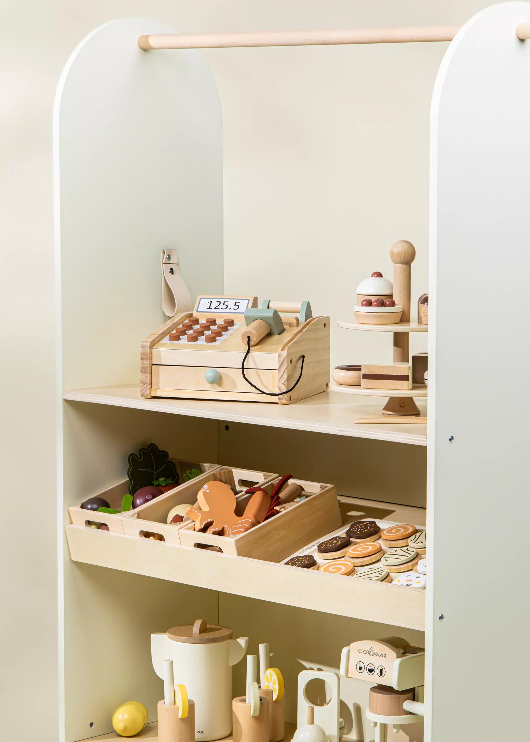 Image of Wooden Play Market & Theater Stand