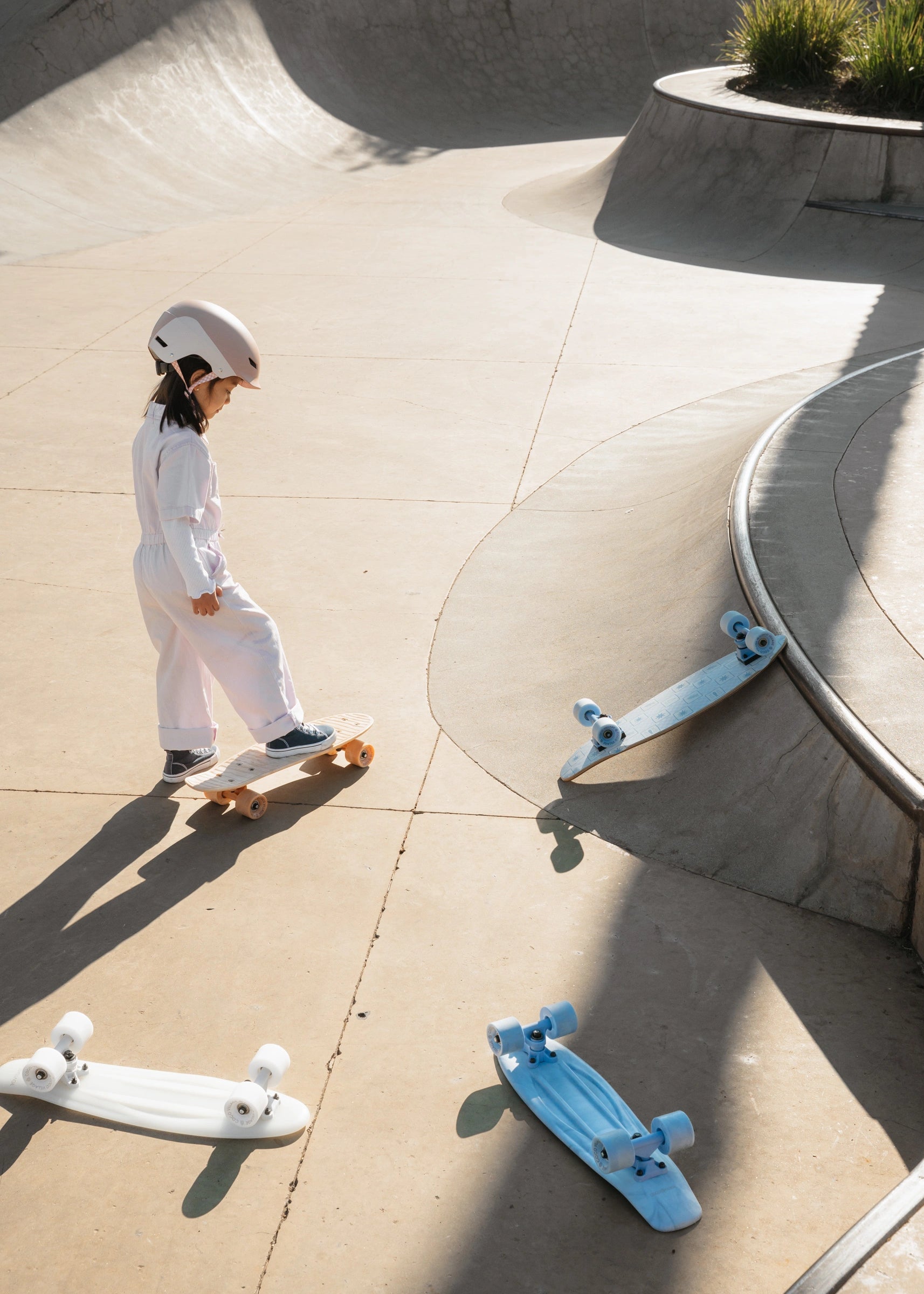 Image of Kids’ Pintail Cruiser Skateboard – Ocean Marble