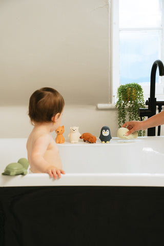 Natural Rubber Baby Teether & Bath Toy - Fox