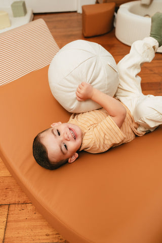 Fauteuil modulable pour enfants en cuir végétalien (4 pièces) - Tons de jour