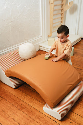 Fauteuil modulable pour enfants en cuir végétalien (4 pièces) - Tons de jour