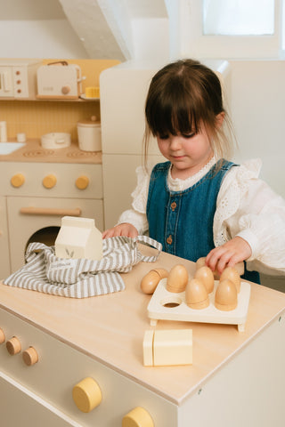 Ensemble d'épicerie en bois