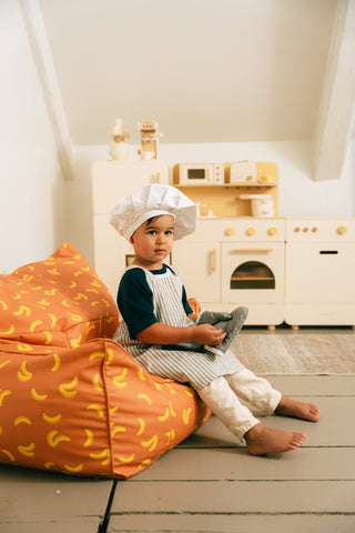 Vegan Leather Kids Bean Bag - Funky Bananas