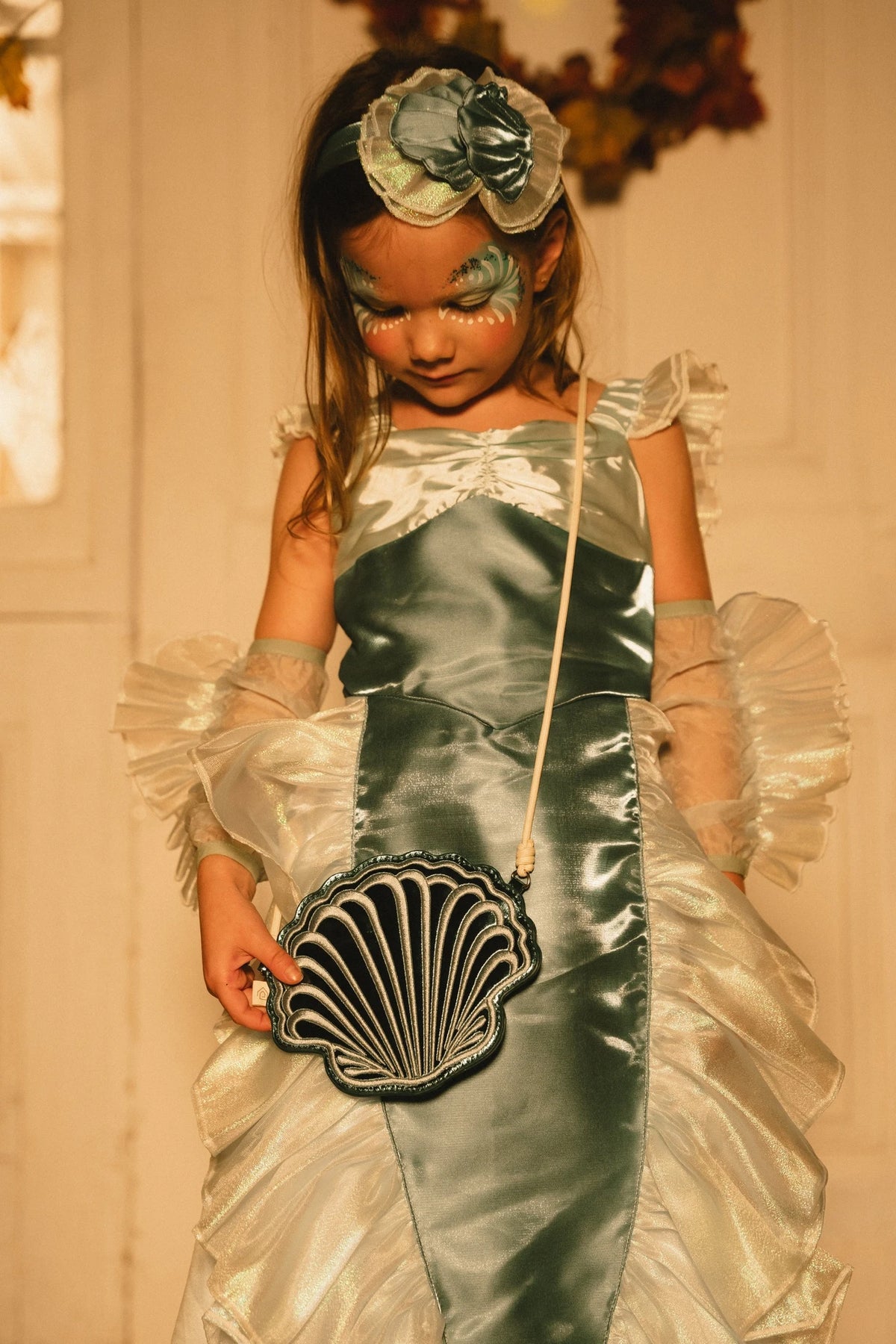 Iridescent Mermaid Play Costume with Headband