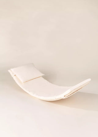 Cotton and Linen Mattress with Cushion for Balance Board - Cozy - Beige - Washable - Coco Village
