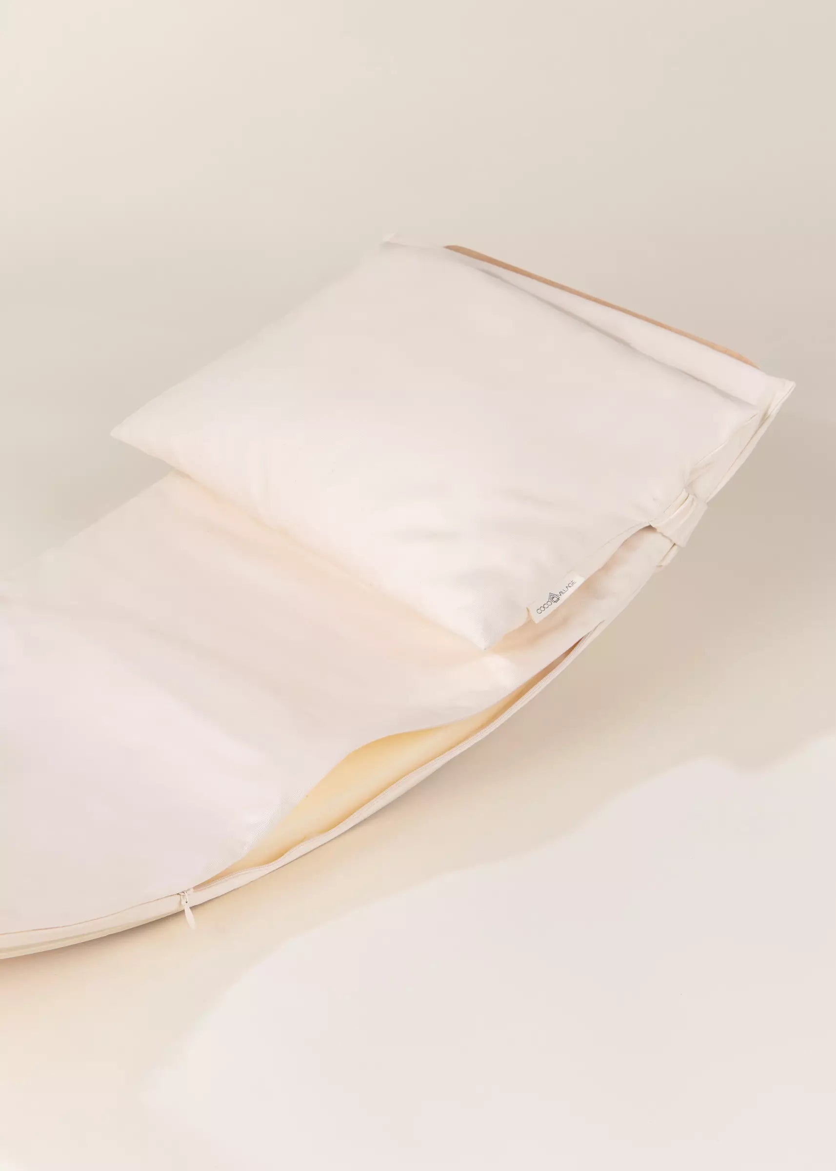Image of Matelas avec coussin en coton et lin pour planche d'équilibre