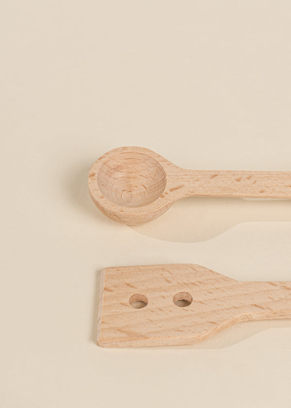 Ensemble de casseroles et chaudrons en bois (6 pièces)