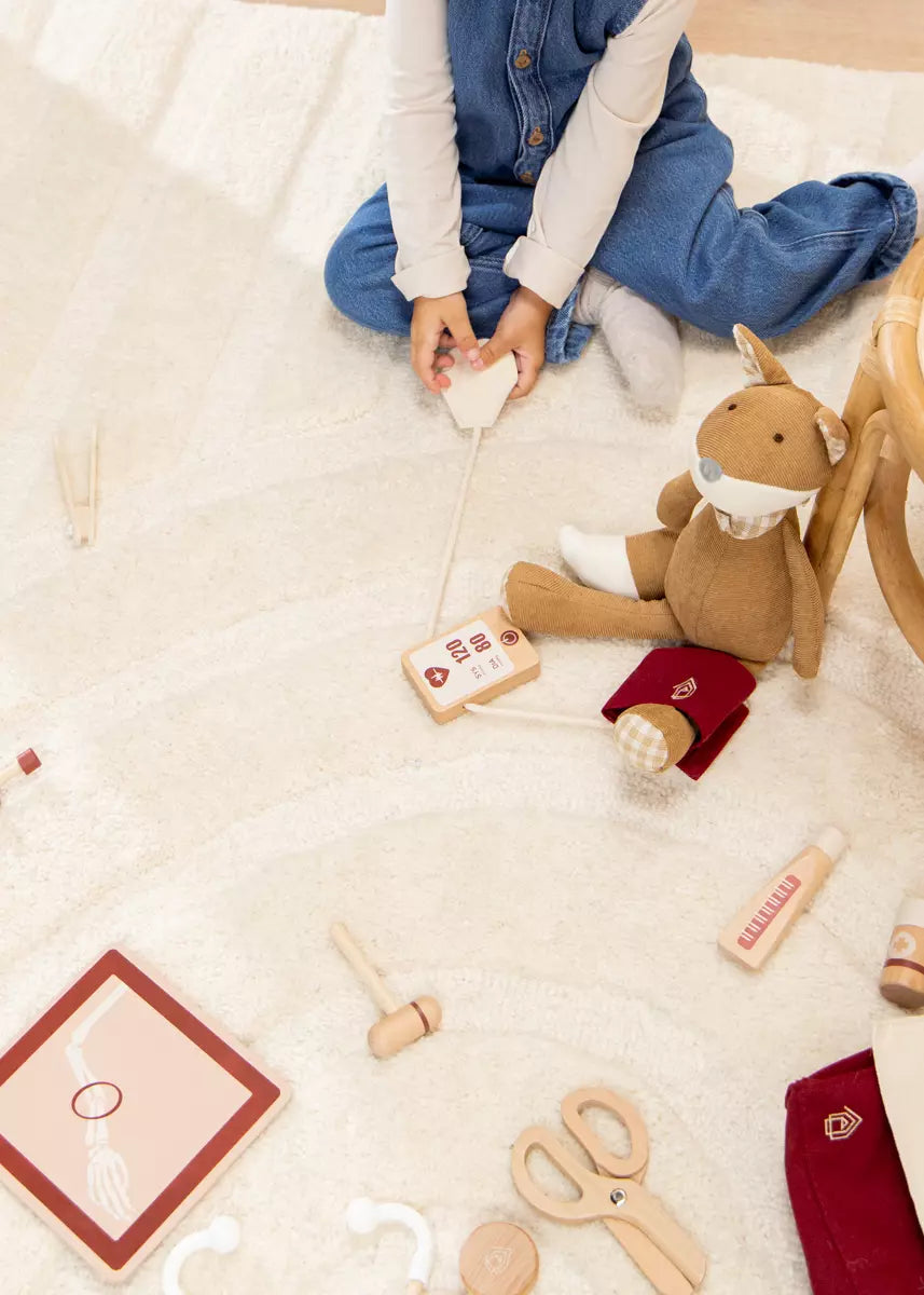 Kit de médecin pour tout-petits, Jeu interactif Ensemble vétérinaire en  bois pour les enfants, accessoires de jeu de rôle de médecin pour enfants,  jouets éducatifs d'entraînement cognitif sensoriel, Gam