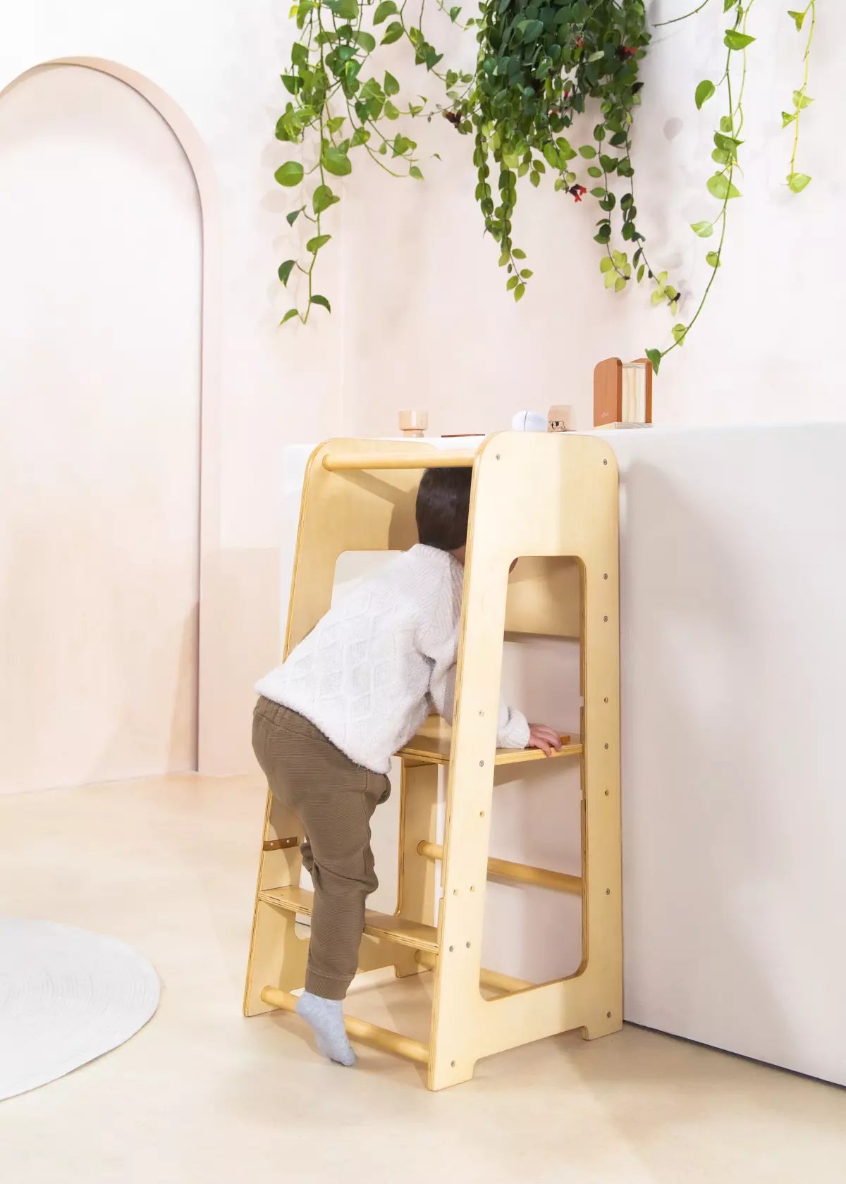 Image of Nouvelle Tour éducative - Bois naturel