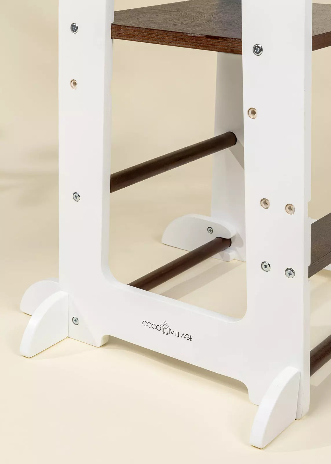 Image of Nouvelle Tour éducative - Noisette et blanc