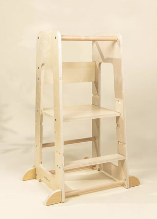 Educational Tower - Natural Wood