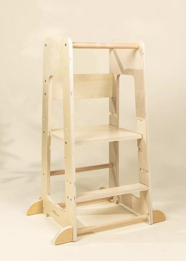 Educational Tower - Natural Wood