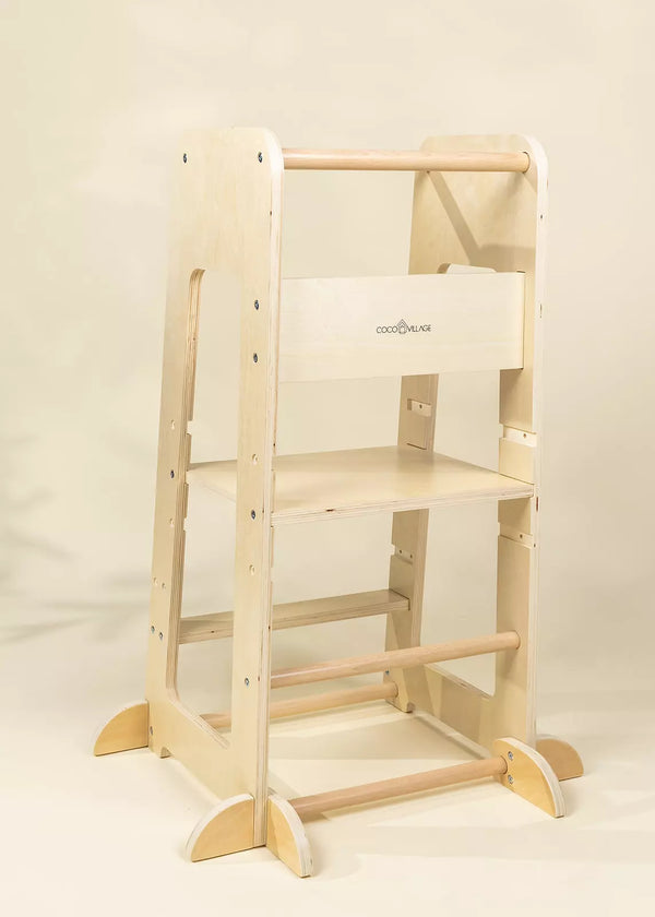 Educational Tower - Natural Wood