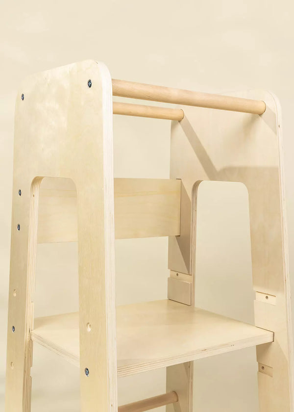 Educational Tower - Natural Wood