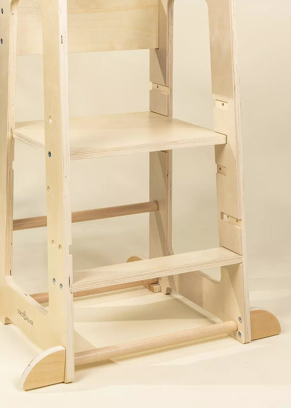 Educational Tower - Natural Wood