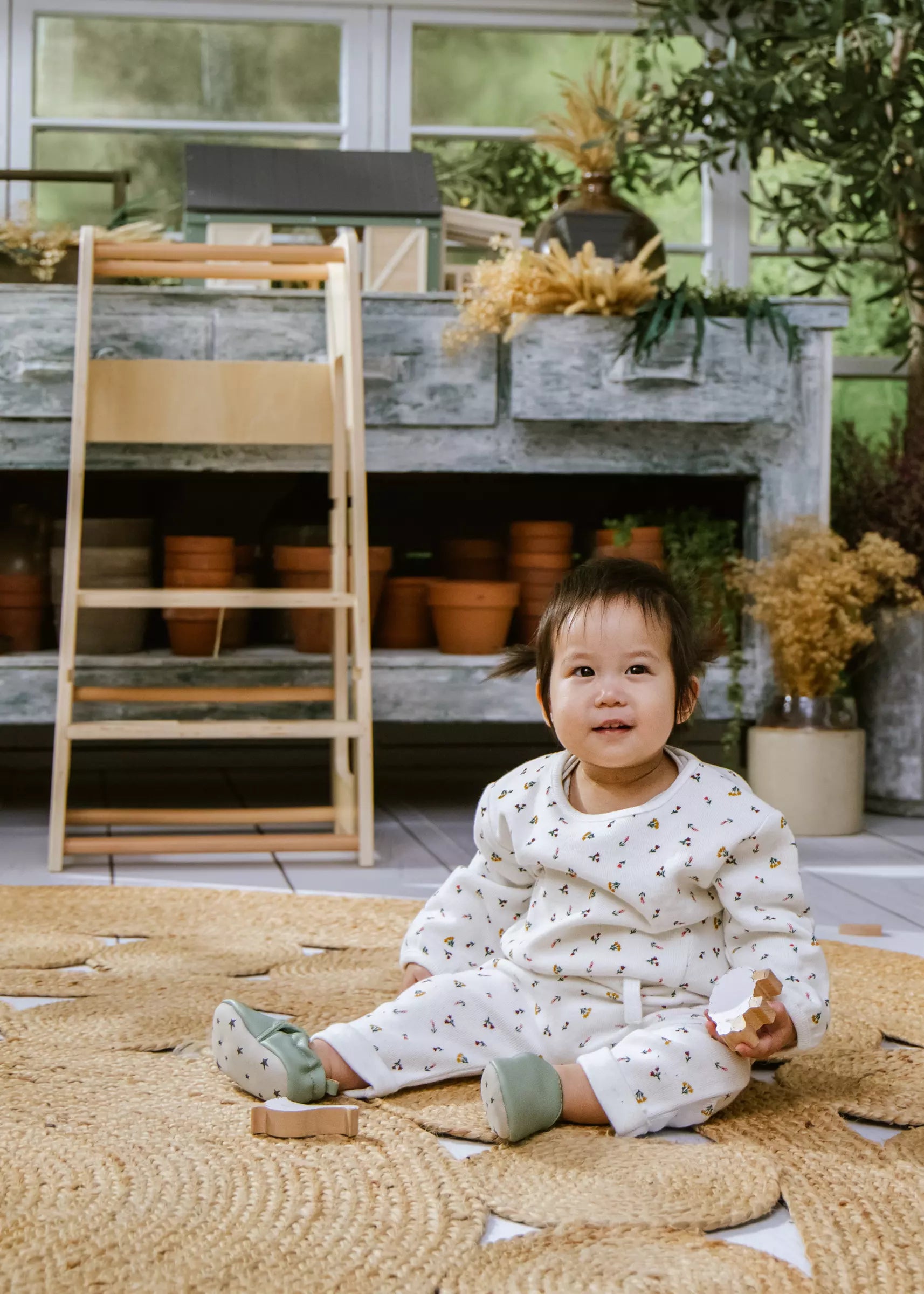 Image of Crew Graphic Top White 0-3m