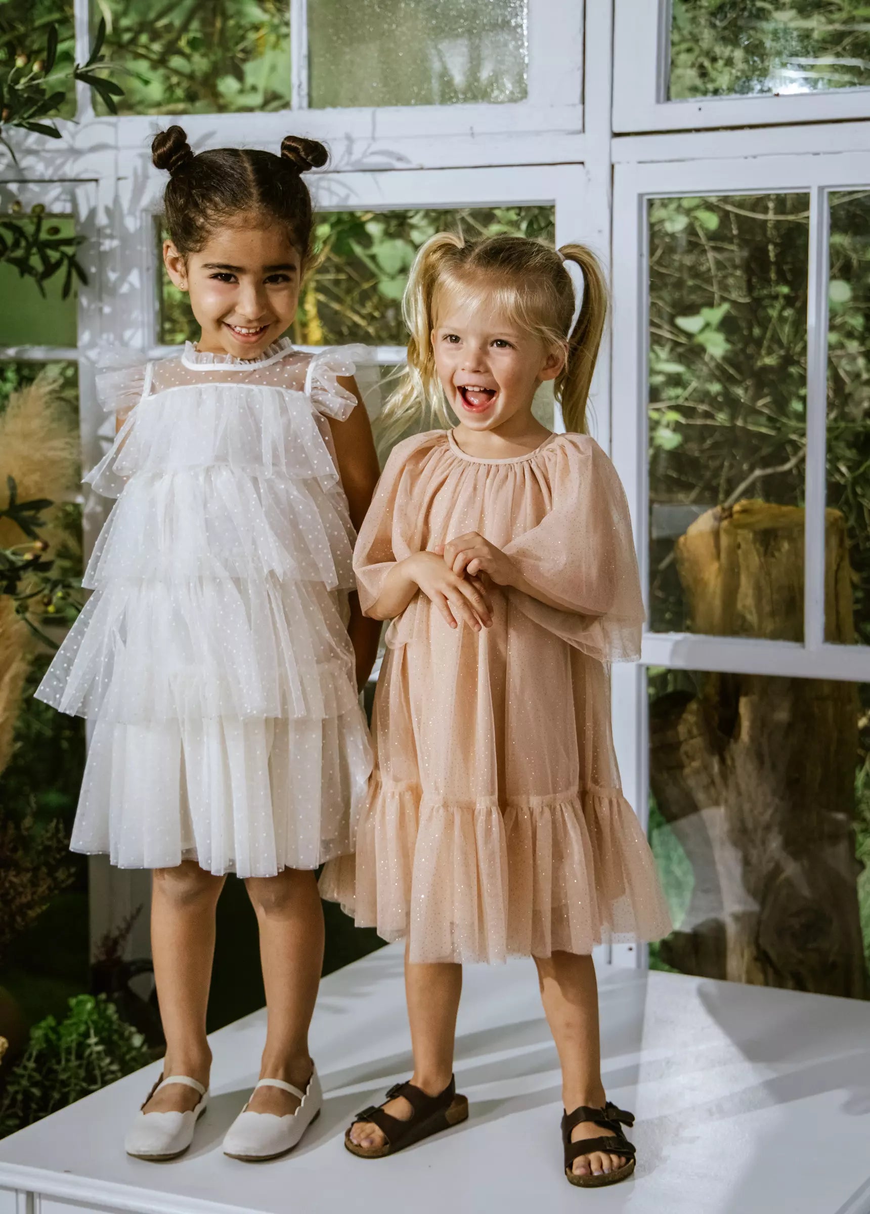 Image of Tiered Dress White 9-12m