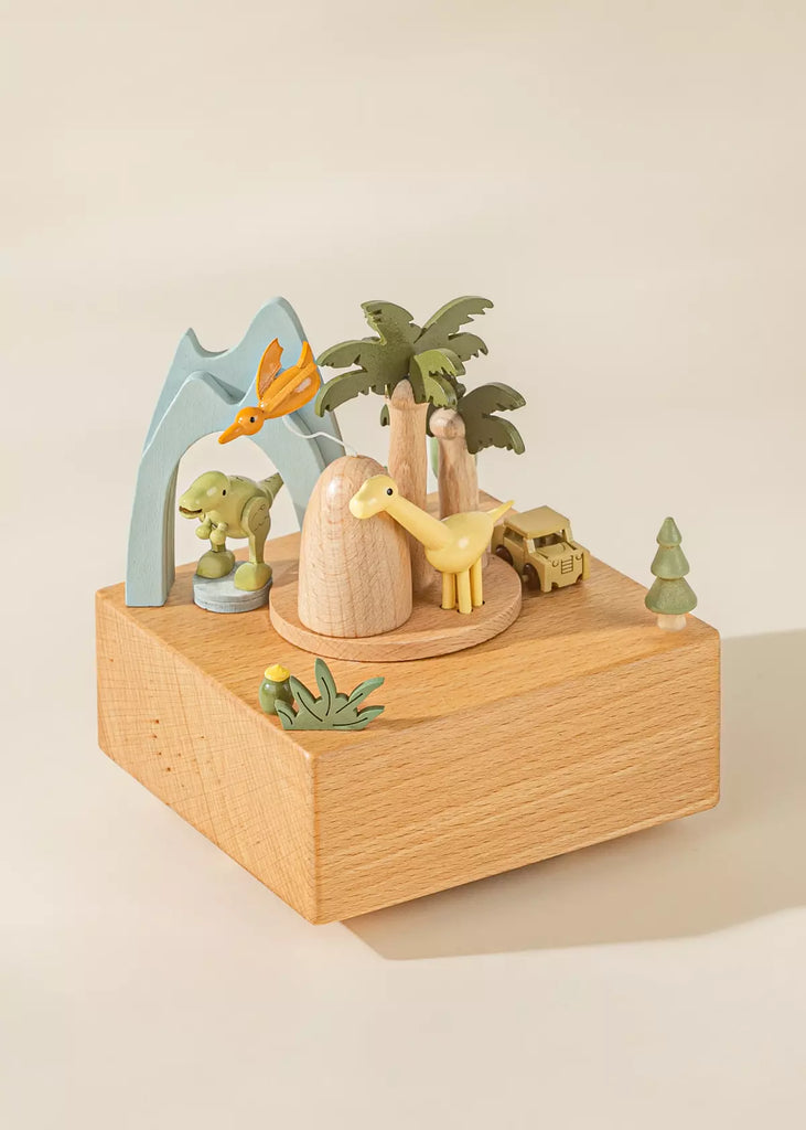 Wooden Music Box - Dinosaurs World - Coco Village