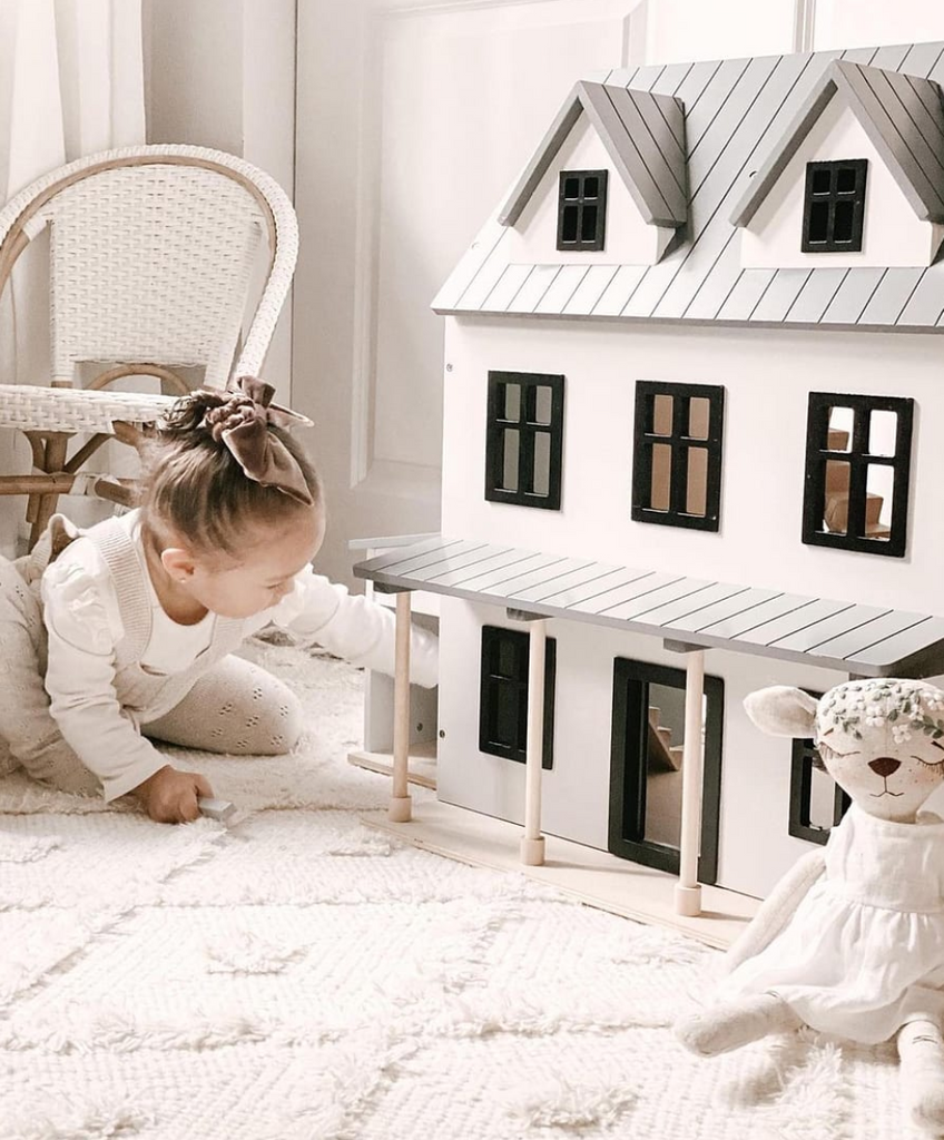 Iconic Wooden Doll House Complete Playset — Hello Baby & Kids