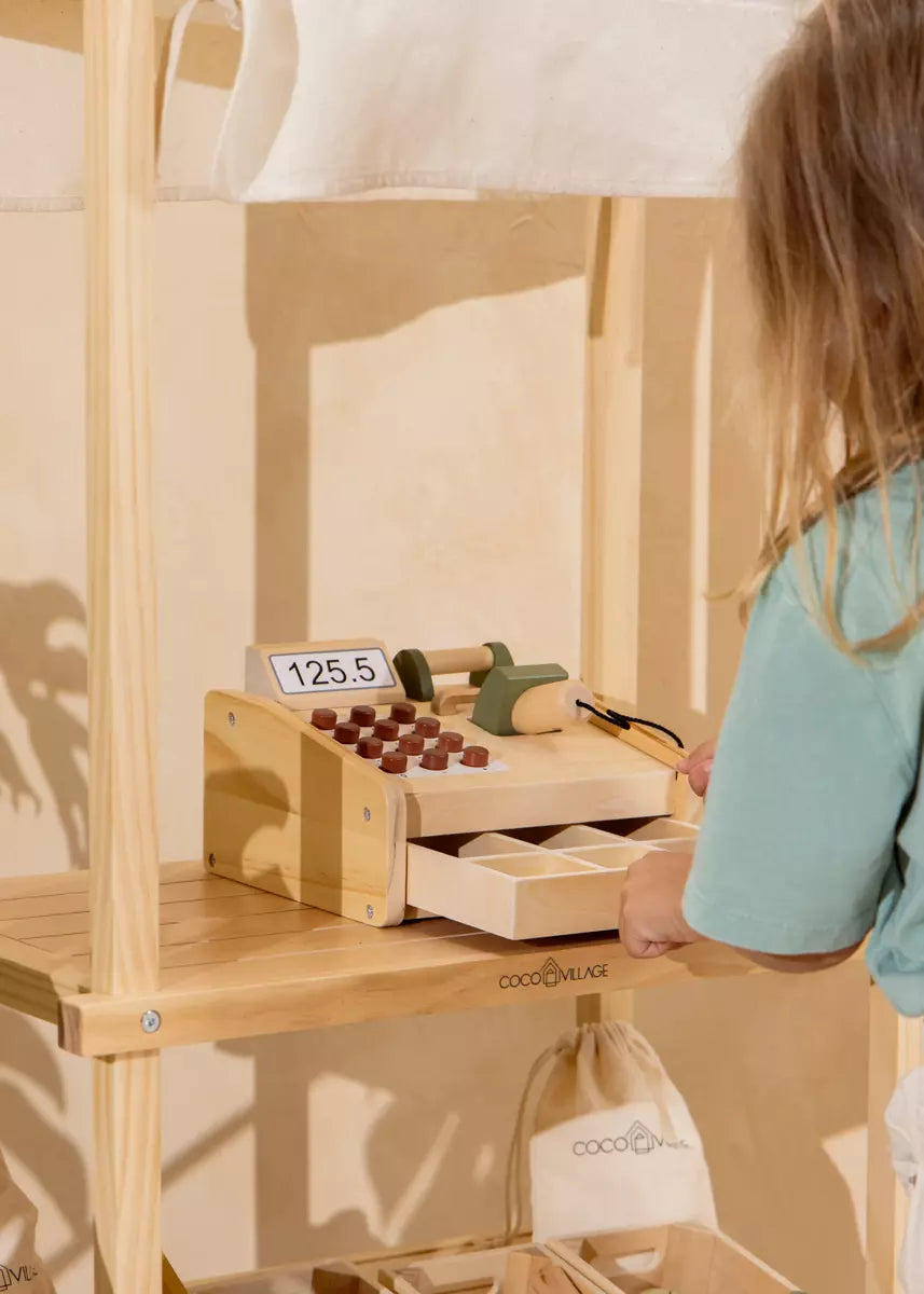 Image of Wooden Cash Register