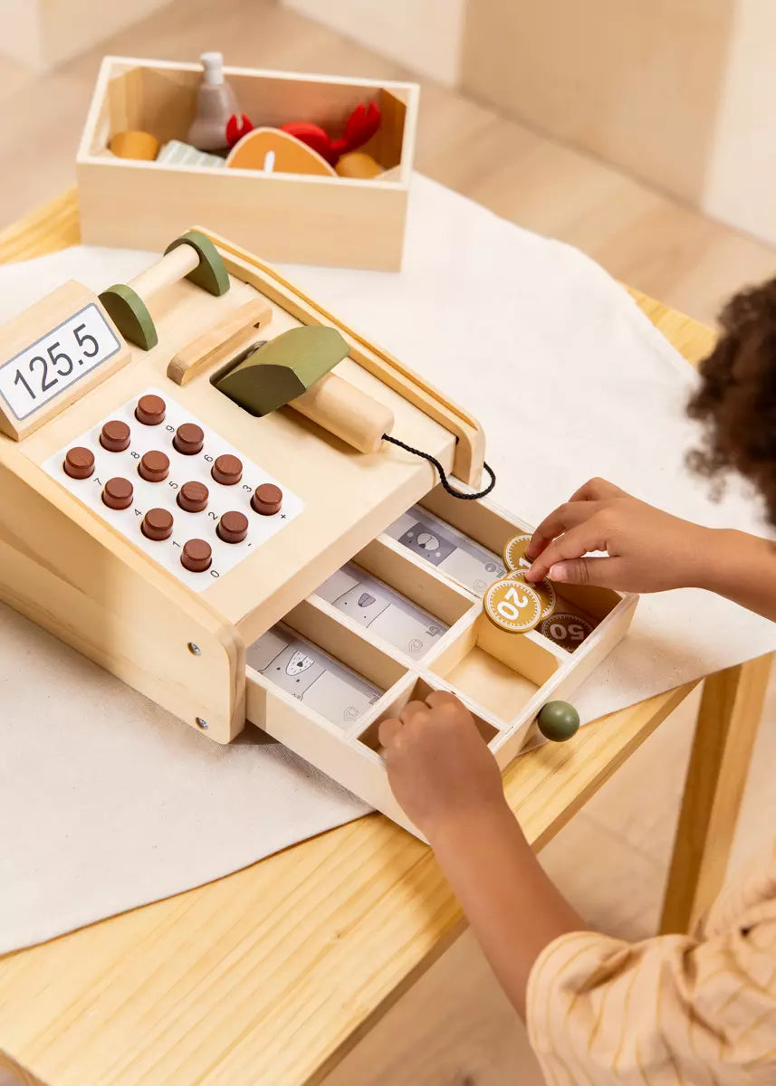 Image of Wooden Cash Register