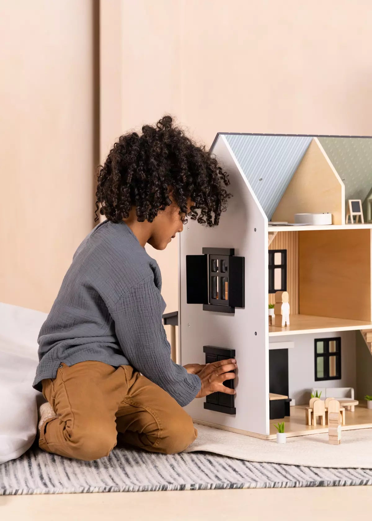 Small wooden house toy on sale