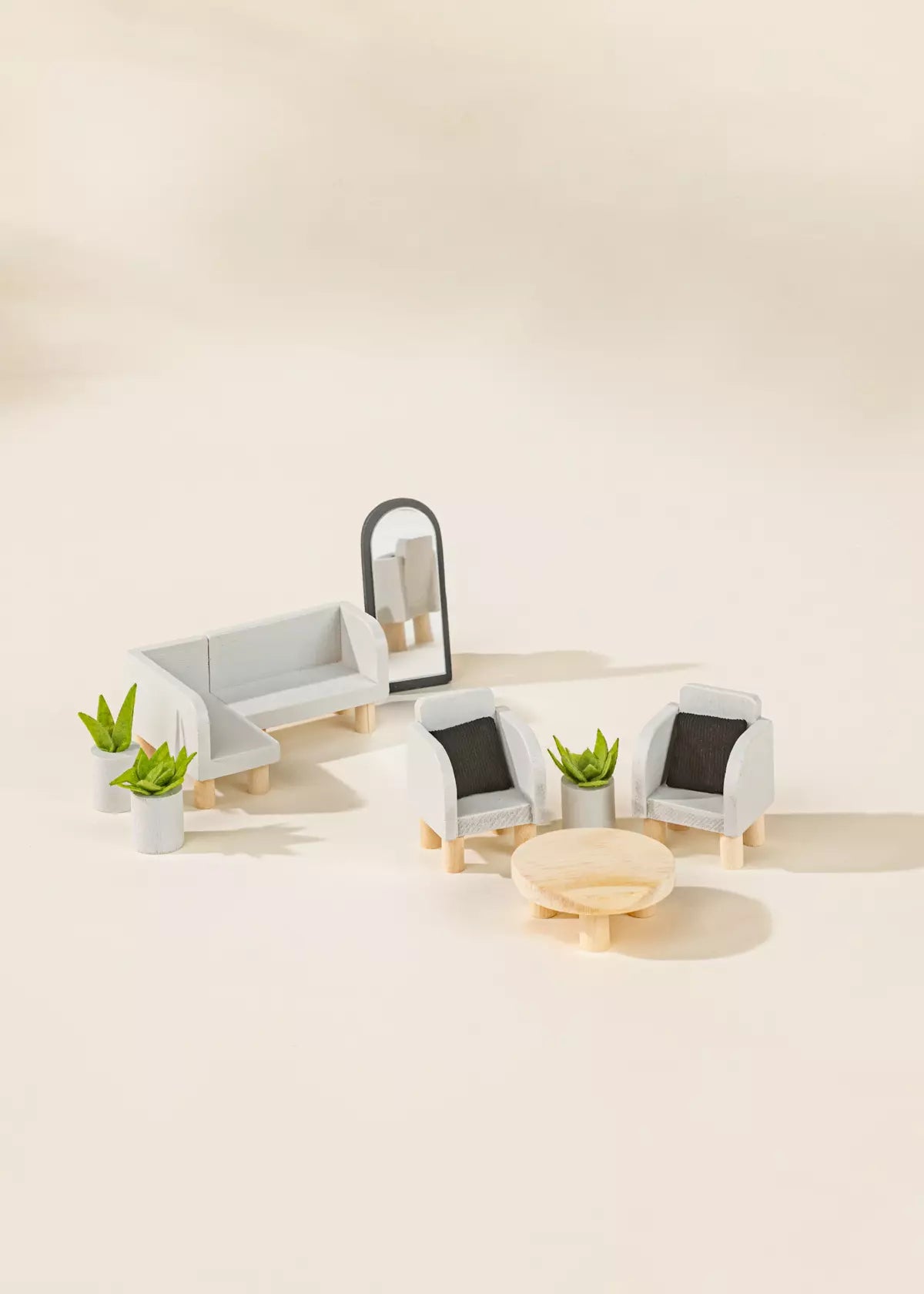 Image of Wooden Doll House Furniture - Living Room - Bundle - Coco Village