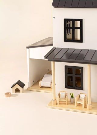 Wooden Doll House Outdoor Furniture (8pcs)
