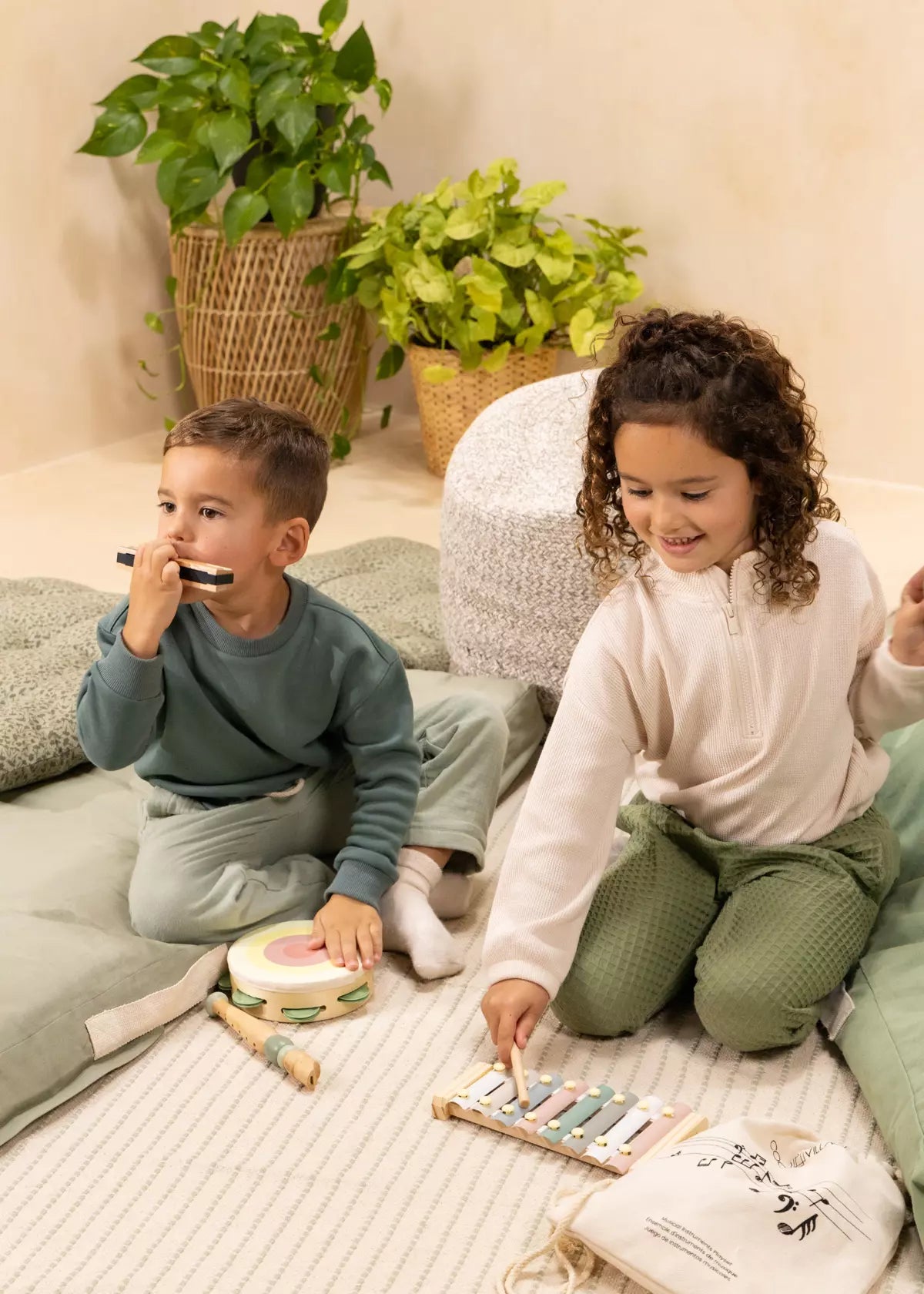 Image of Wooden Musical Instruments Playset