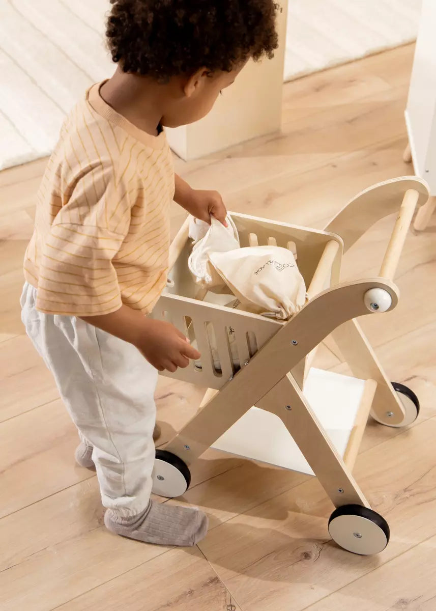 Image of Panier d'épicerie en bois - Foam