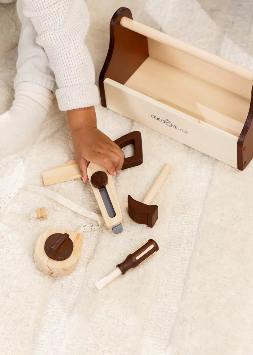 Image of Wooden Tool Playset
