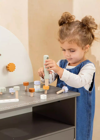 Ensemble de jeu d'établi en bois